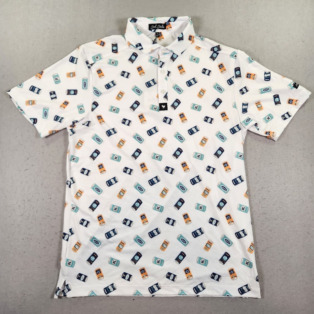Bad Birdie Men's Core Short Sleeve Golf Polo Crushable Size Small NWT